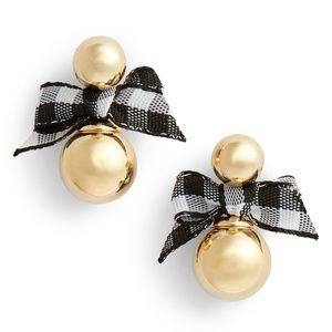 NEW Kate Spade Pretty Pearly Bow Studs Earrings